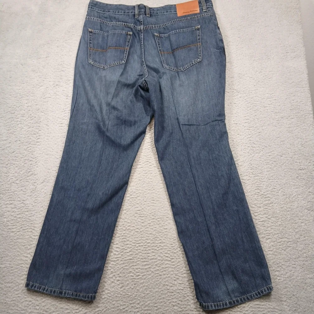 Tommy Bahama Jeans Mens 40x31 Blue Classic Fit Denim‎ Lyocell Blend Straight